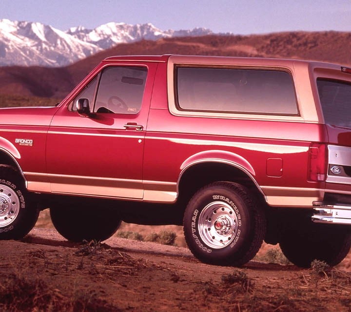 1994 Ford Eddie Bauer Bronco in Electric Red