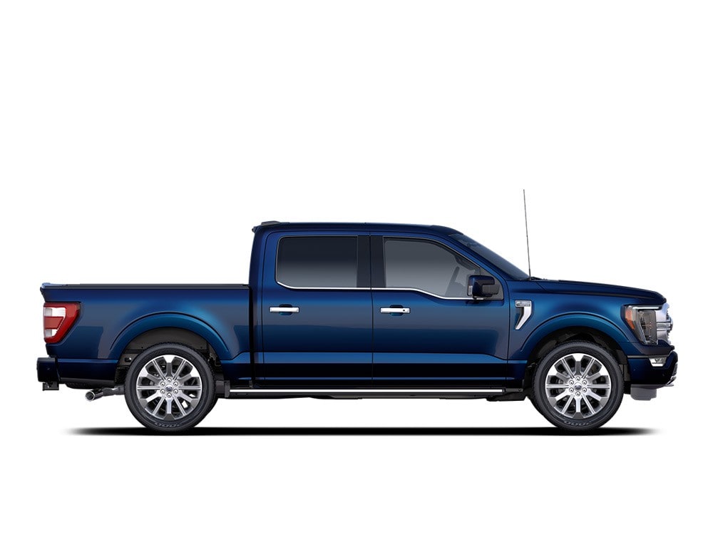 Side view of the 2024 Ford F-150 pickup truck.