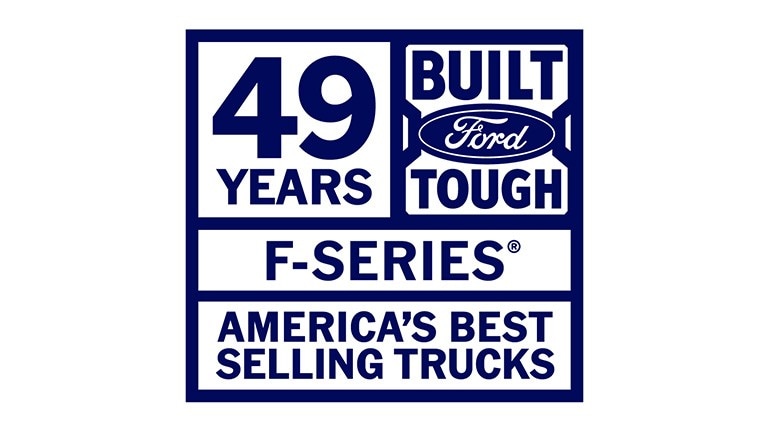 F-Series 49 years as America's best selling trucks logo