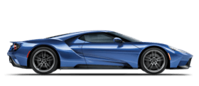 Ford G T shown in Liquid Blue