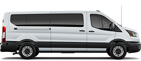 2027 Ford Transit® Passenger Van XL model shown in Oxford White