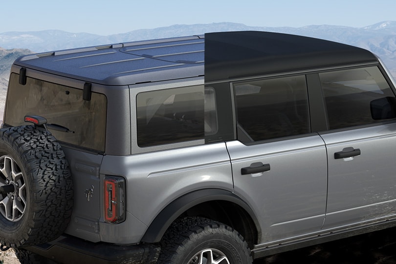 Dual Tops – Carbonized Gray Molded-in-Color (MIC) Hard Top + Black Soft Top