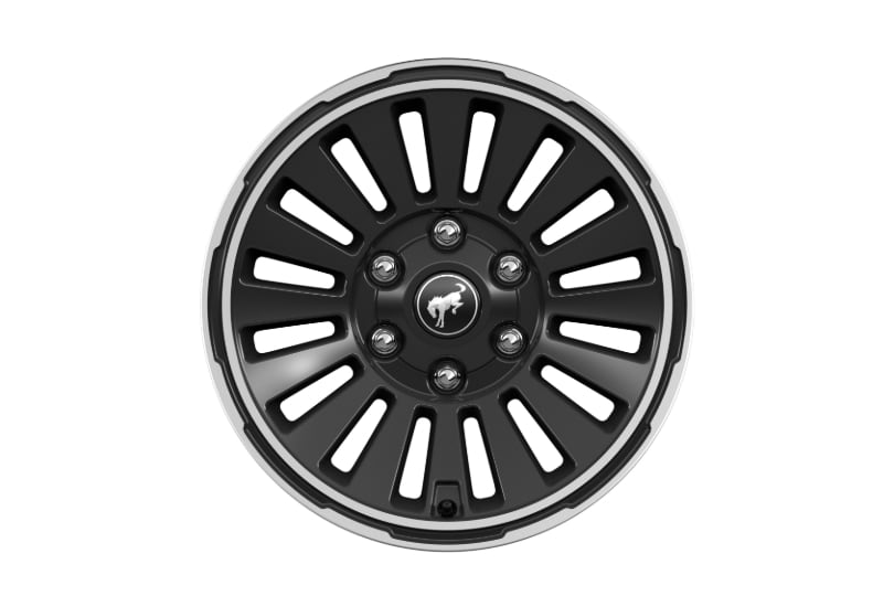 17” Magnetic Gray Mid Gloss-painted Alloy Wheels with Machined Flange