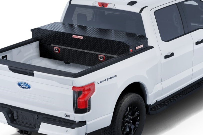 Aluminum Crossbed Toolbox by Weather Guard – Matte Black