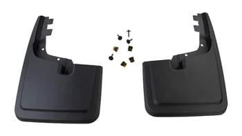 Front and Rear Molded Splash Guards without Wheellip Molding