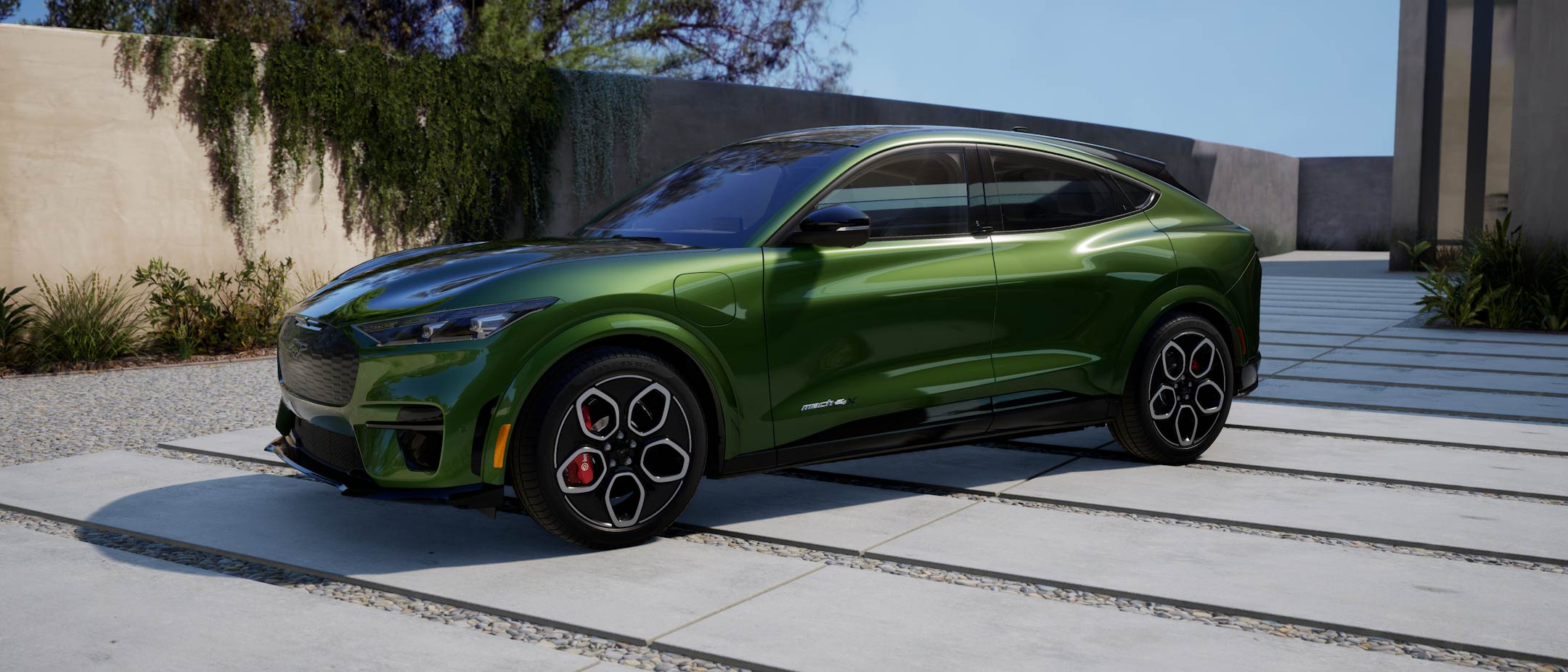2024 Mustang Mach-E GT in Eruption Green Metallic.