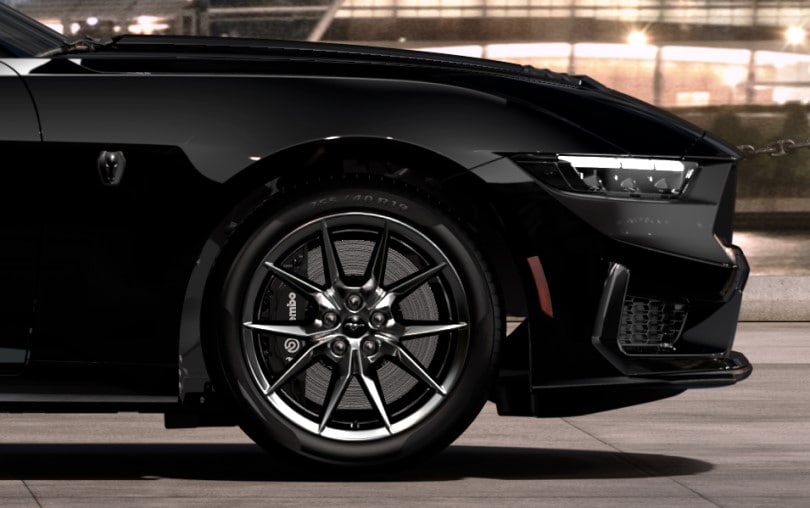 Black with White Logo Brake Calipers