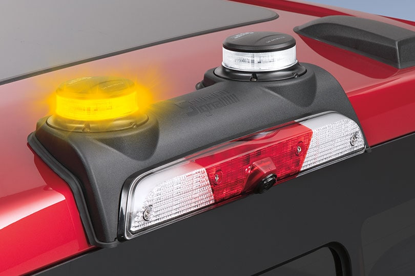 360-Degree Dual Beacon LED Warning Strobes - Amber-White