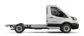 2026 Ford Transit® Chassis Cab shown in Oxford White
