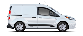 Se muestra Ford Transit Connect Cargo Van 2023 en Frozen White