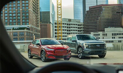 2023 Mustang Mach-E® SUV with optional equipment and extra-cost color option shown.