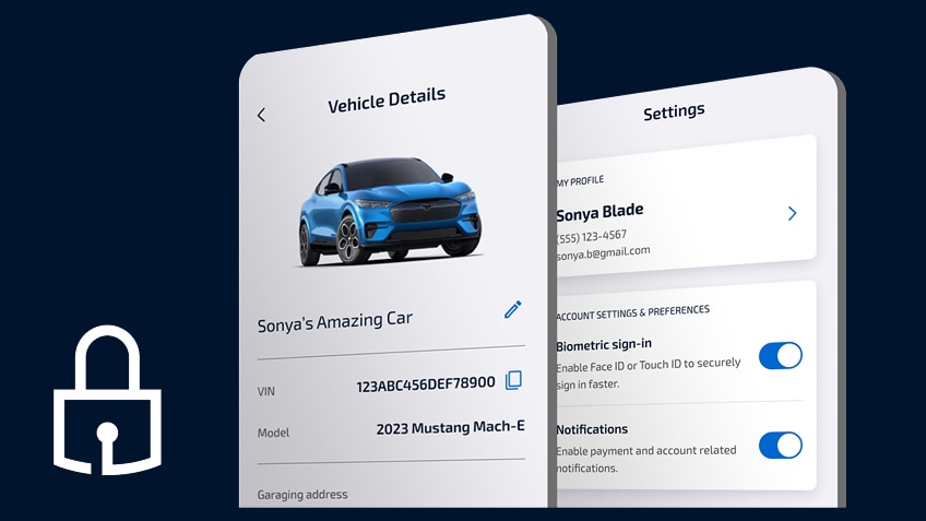 Mobile App - Vehicle details screen