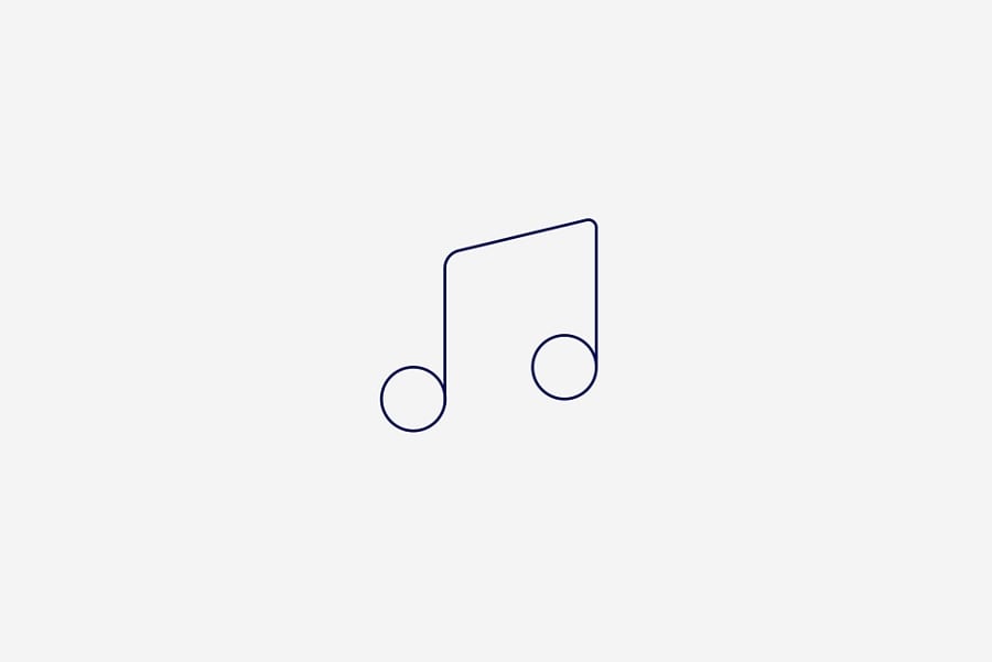 A musical note icon