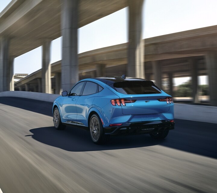 2023 Ford Mustang® Mach-E® SUV being driven on a highway
