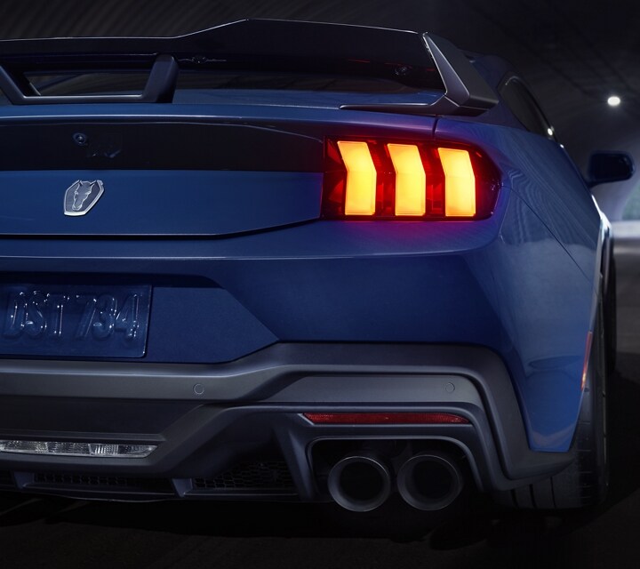 2024 Ford Mustang® Dark Horse™ model being driven through a tunnel