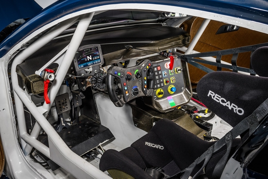 Ford Mustang® GT4 race car interior
