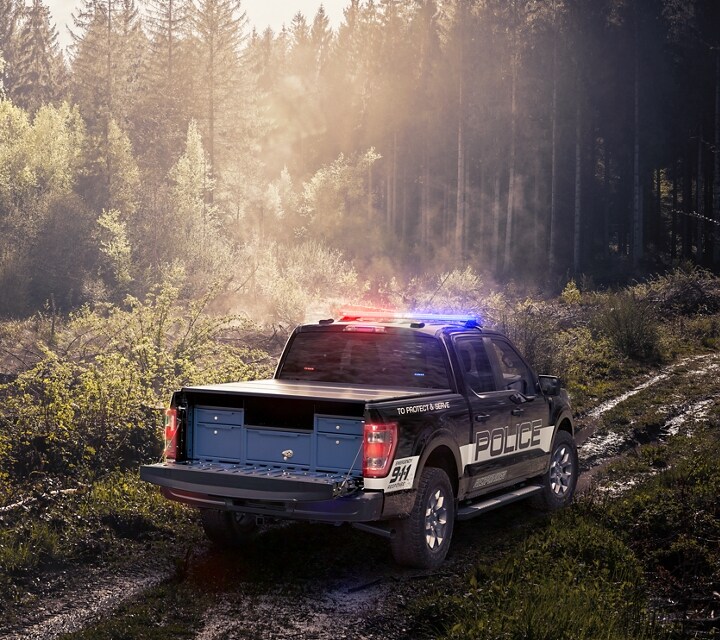 The f 1 50 police responder with its liftgate lowered