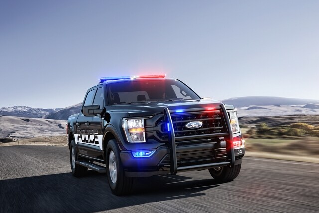 The 2021 Ford F-150 Police Responder® on a desert road