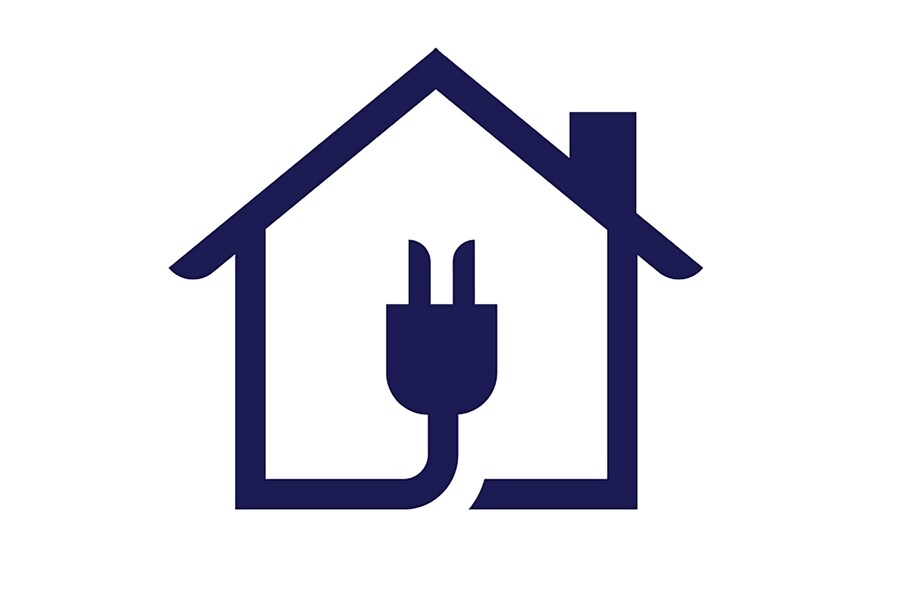 Electric vehicle home charging logo