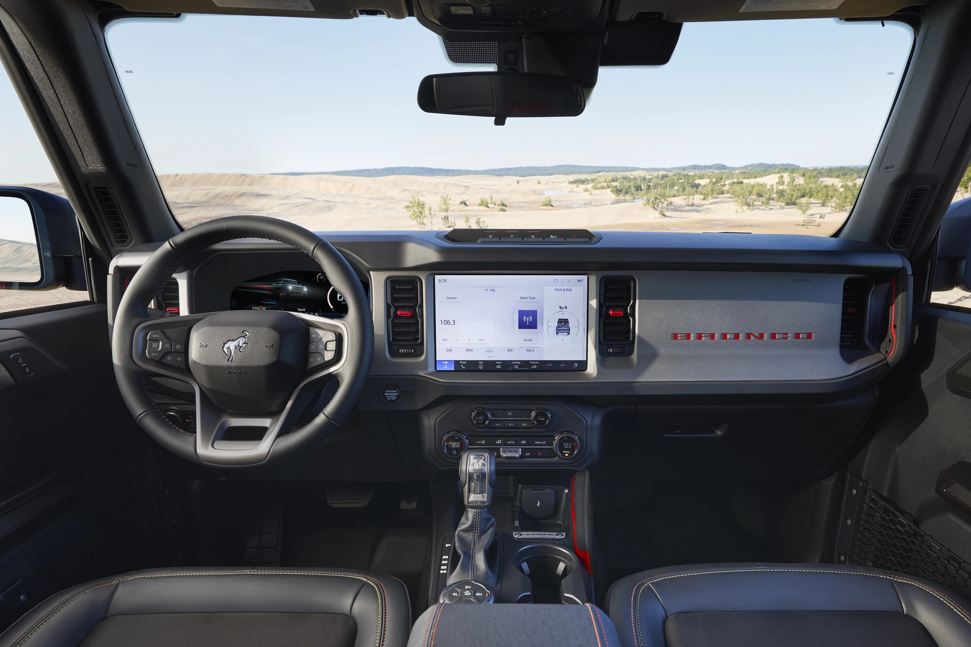 2025 ford bronco raptor interior dashboard