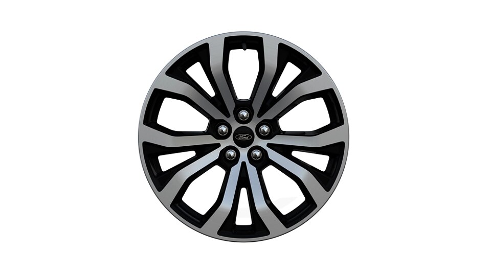 20-Inch Ebony Machined-Painted Aluminum
