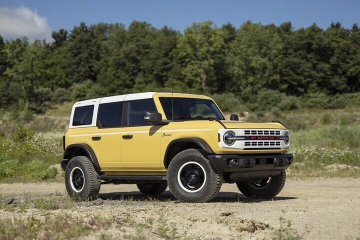 A 2023 Ford Bronco® Heritage Limited Edition in Yellowstone Metallic