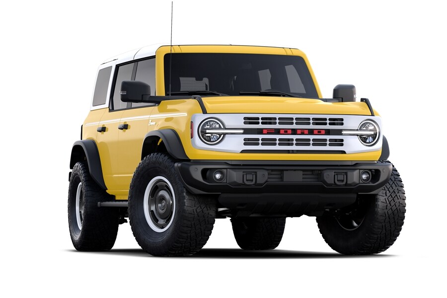 Four-door 2023 Ford Bronco® Heritage Limited in Yellowstone