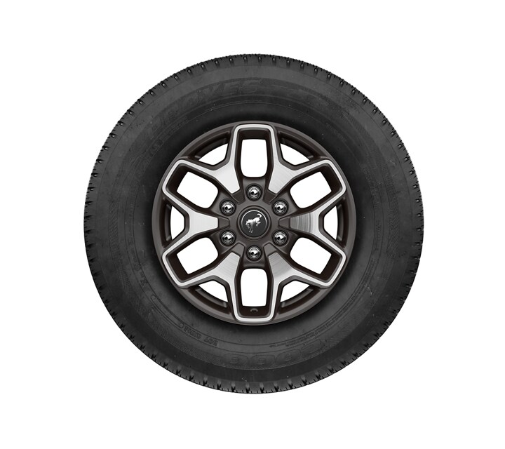 Ruedas de aluminio maquinado de 17” pintadas en Carbonized Gray