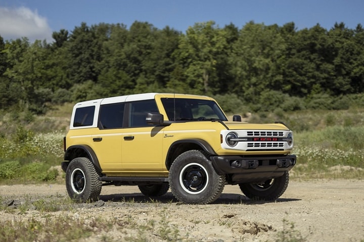 A 2024 Ford Bronco® Heritage Limited Edition in Yellowstone Metallic