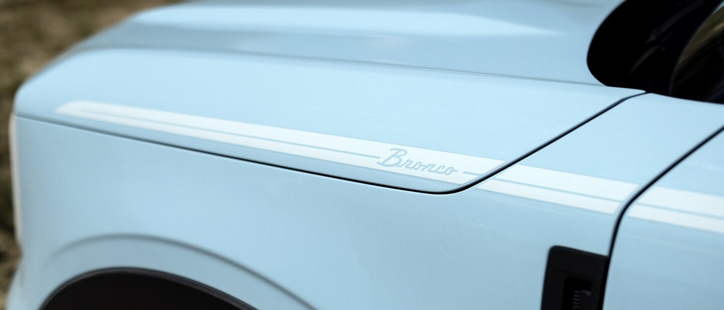 Close-Up of a 2024 Bronco® in Robin's Egg Blue
