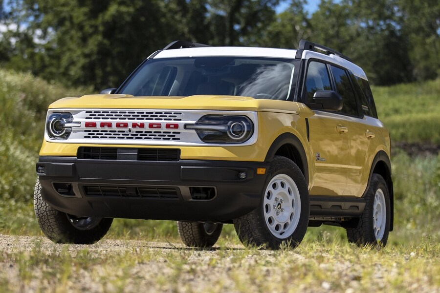 The 2023 Ford Bronco® Sport Heritage Edition shown in Yellowstone