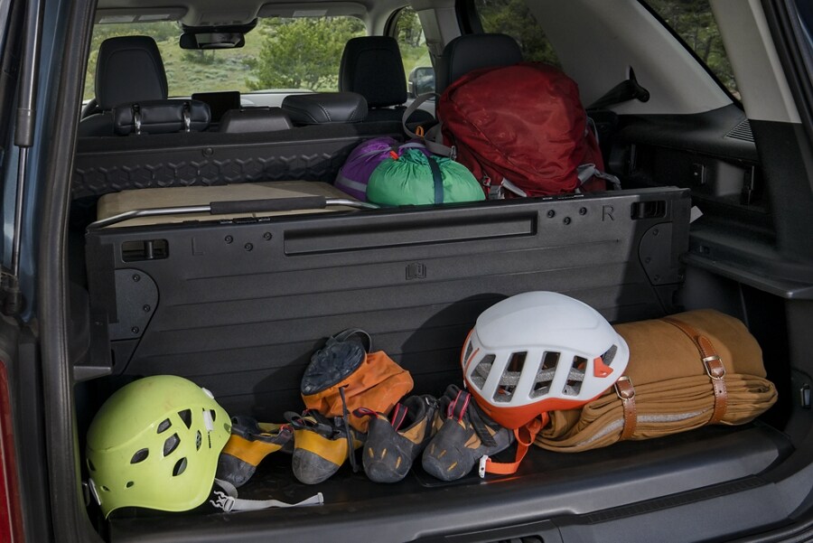 Close-up of interior cargo space of the 2023 Ford Bronco® Sport SUV
