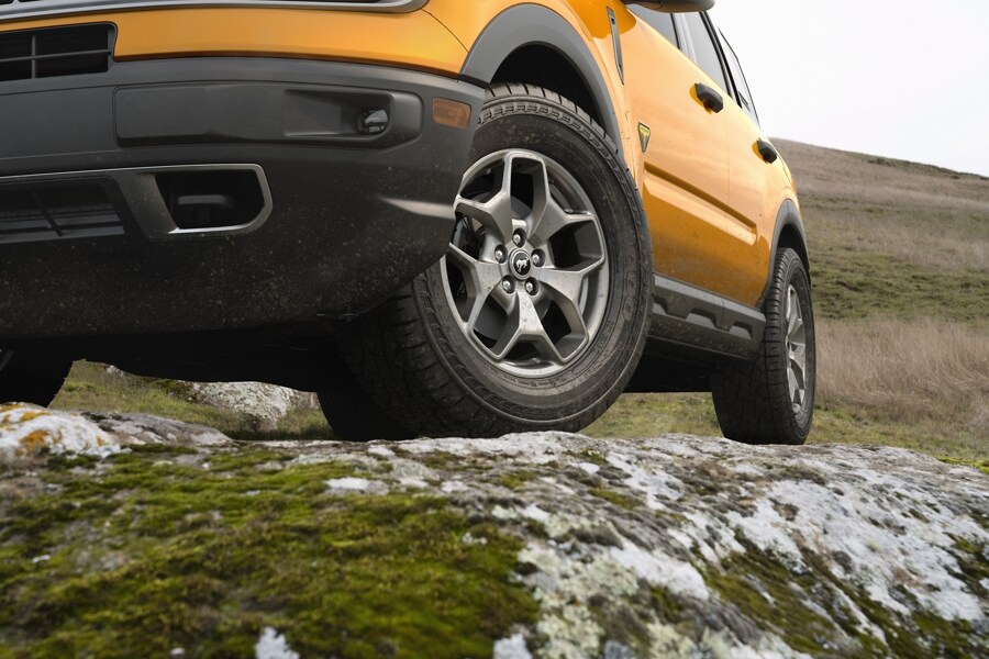2023 Ford Bronco® Sport SUV parked on rocky terrain