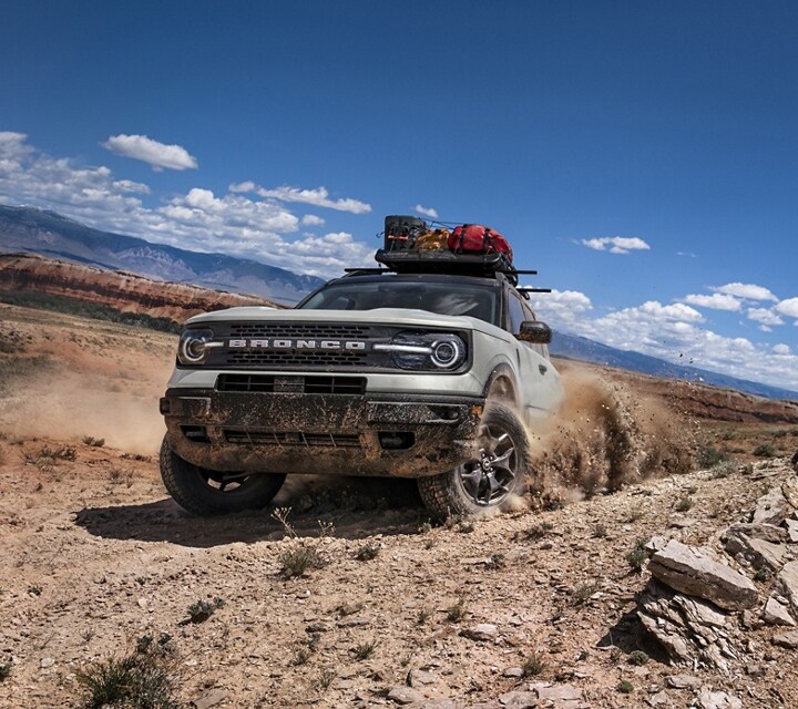2023 Ford Bronco® Sport being driven in a desert setting