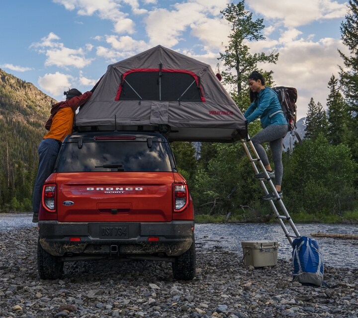 A tent on the roof of a 2023 Ford Bronco® Sport SUV
