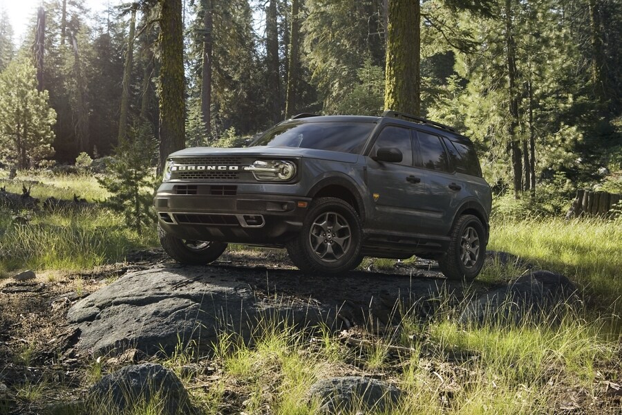 2023 Ford Bronco® Sport parked on a grassy terrain