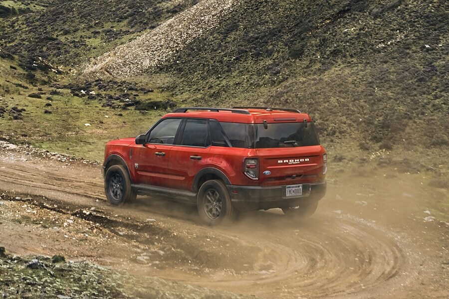 2023 Ford Bronco® Sport SUV driving on a dirt trail