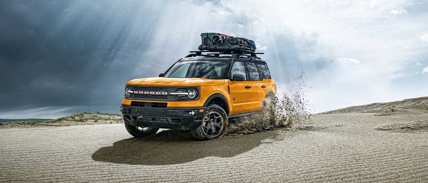 2023 Ford Bronco® Sport SUV being driven on sandy terrain