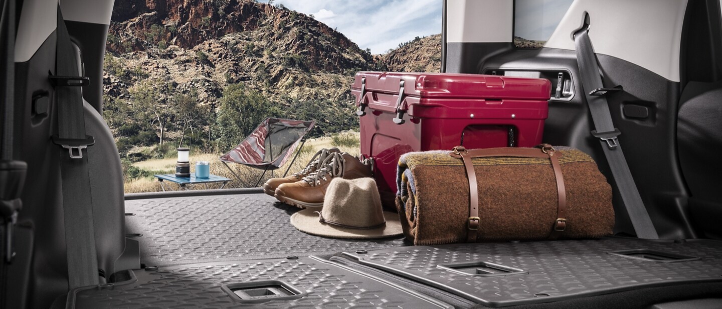 2023 Ford Bronco® Sport SUV with equipment and clothing in the back