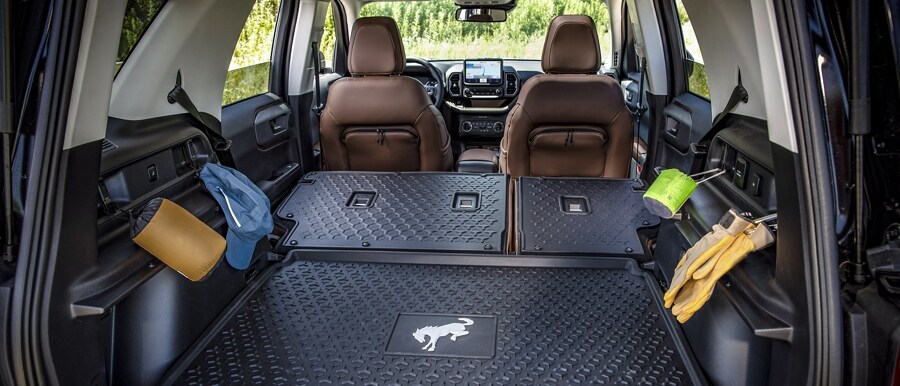 Rear cargo area of the 2023 Ford Bronco® Sport SUV