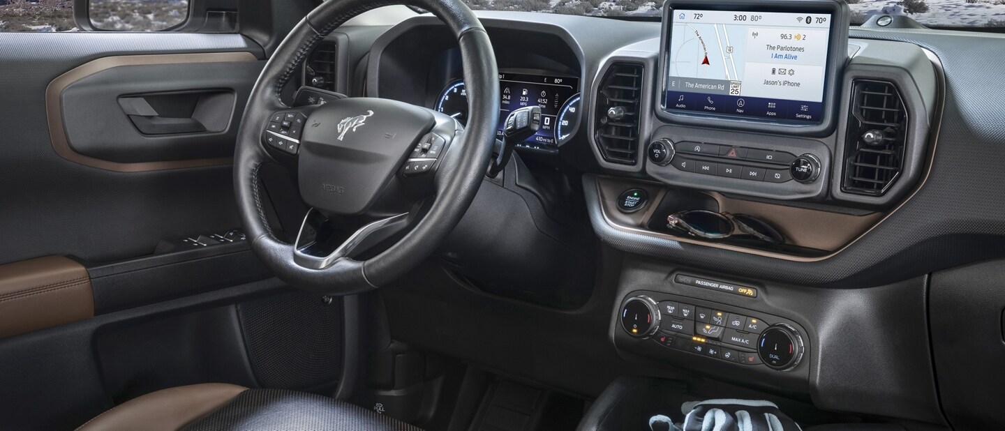 Interior shot of the 2023 Ford Bronco® Sport
