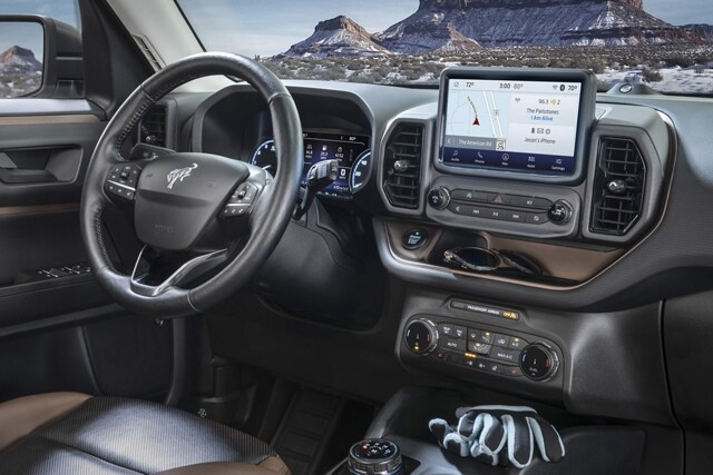 Interior shot of the 2023 Ford Bronco® Sport