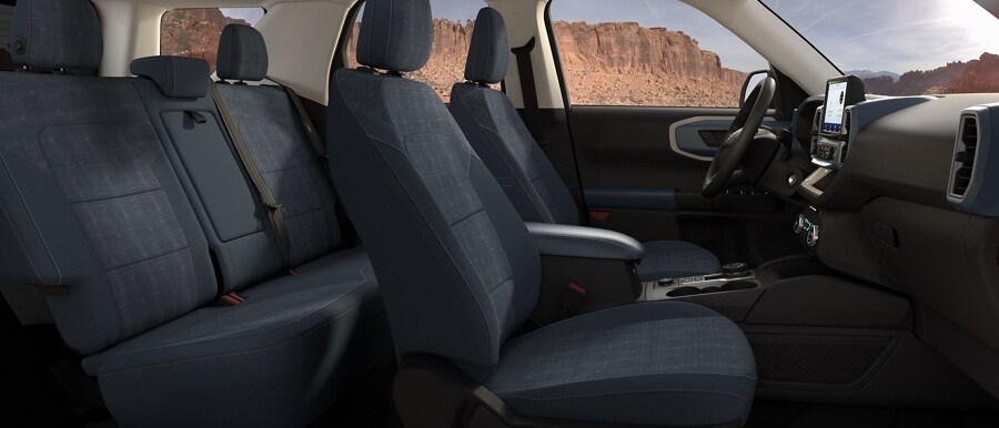 Close-up of the 2023 Ford Bronco® Sport Heritage model interior