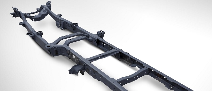 Close-up of high-strength steel frame