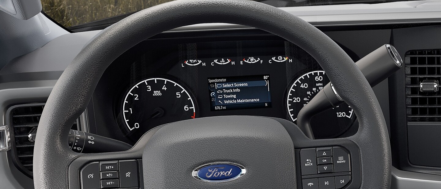 12 inch LCD Screen showing various screens with truck information displayed