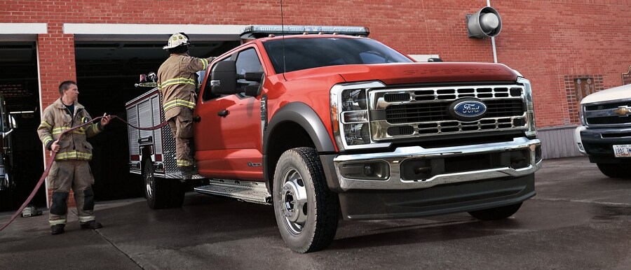 2023 Ford Super Duty® with Fire Truck upfit shown