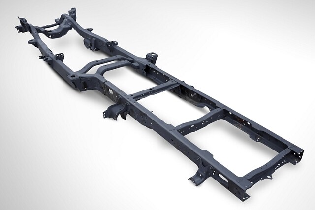 Close-up of high-strength steel frame