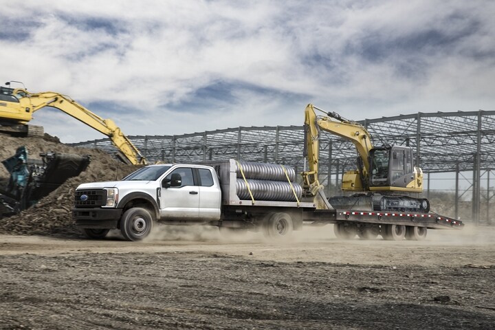 2024 Super Duty Chassis Cab at construction site.