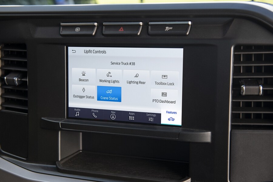 2024 Ford Super Duty® Chassis Cab factory-installed programmable upfitter interface module