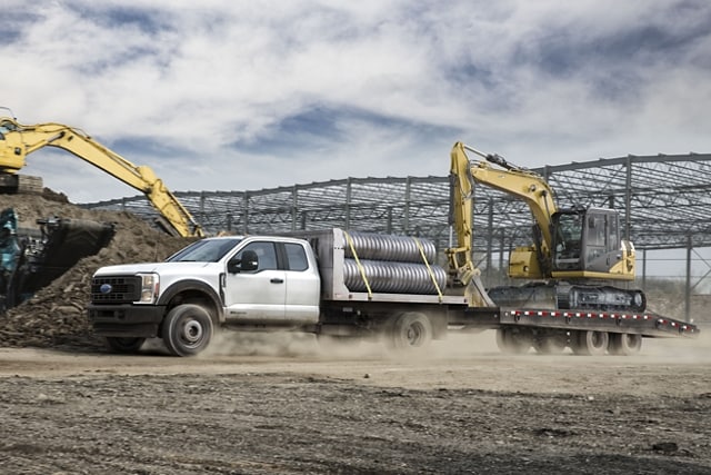 2024 Ford Super Duty® Chassis Cab with upfit at a construction site